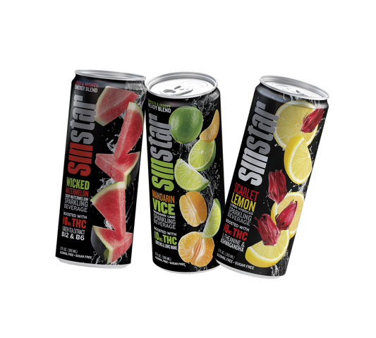 SIN STAR SELTZERS - 24pk